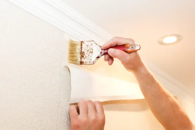 Pose de papier peint à Autrechêne — revêtements muraux et toiles de verre
